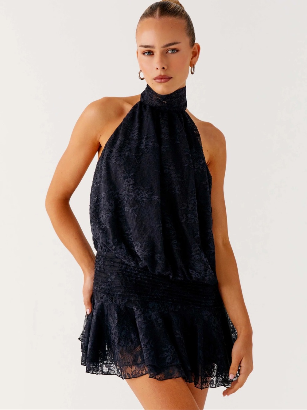 Peppermayo Willow Lace Mini Dress